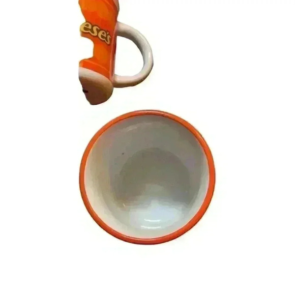 Lot of Two Reese’s Pieces Coffee mugs-Bright Orange - Picture 3 of 5